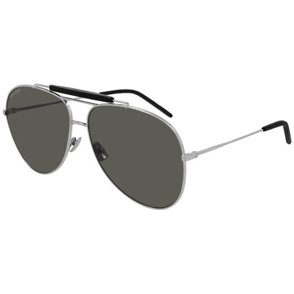 Yves Saint Laurent Unisex Sunglasses - Grey Lens Aviator Frame | CLASSIC 11 OVER 001 ,