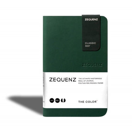 Zequenz Classic 360 Notebook - The Color A6-, Ruled, Emerald | 360-TCJ-MINI-ERR ,