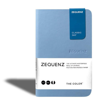 Zequenz Classic 360 Notebook - The Color A6, Ruled, Light Blue | 360-TCJ-MINI-LBR ,