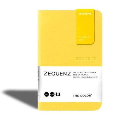 Zequenz Classic 360 Notebook - The Color A6, Ruled, Mustard | 360-TCJ-MINI-MTR ,