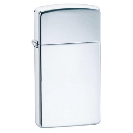 Zippo 1610 Slim High Polish Chrome Plain Windproof Pocket Lighter ,