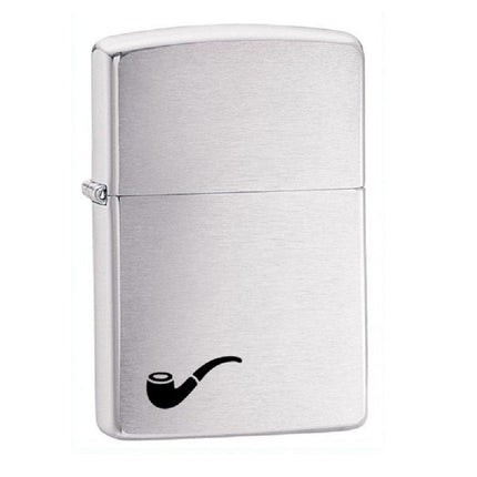 Zippo 200PL Pipe Insert Brushed Chrome Windproof Lighter ,