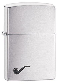 Zippo 200PL Pipe Insert Brushed Chrome Windproof Lighter ,