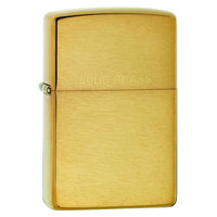 Zippo 204 Classic Brushed Brass Solid Brass Engraved Windproof Lighter ,