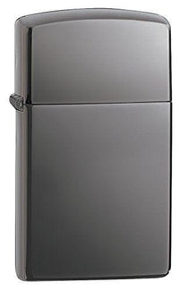 Zippo 20492 Slim Black Ice Dark Chrome Plated Windproof Lighter ,