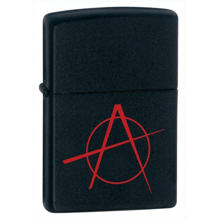 Zippo 20842 Classic Anarchy Black Matte Windproof Lighter ,