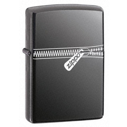Zippo 21088 Classic Black Ice Dark Chrome Zip Printed Windproof Lighter ,