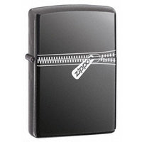 Zippo 21088 Classic Black Ice Dark Chrome Zip Printed Windproof Lighter ,