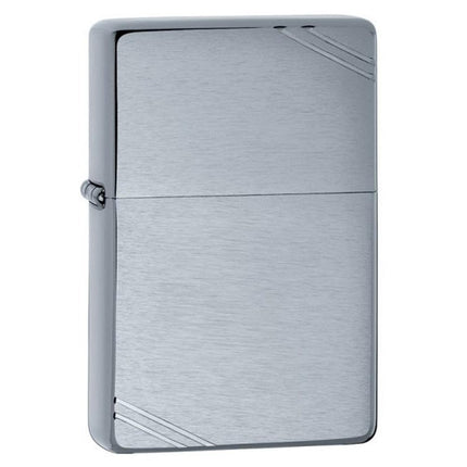 Zippo 230 Vintage Series 1937 with Slashes Brushed Chrome Windproof Pocket Lighter ,