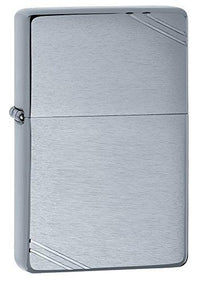 Zippo 230 Vintage Series 1937 with Slashes Brushed Chrome Windproof Pocket Lighter ,