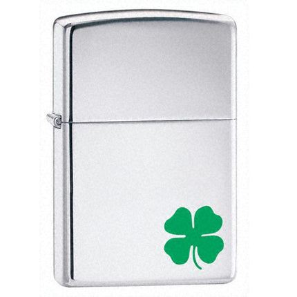Zippo 24007 Classic A Bit O' Luck High Polish Chrome Windproof Lighter ,