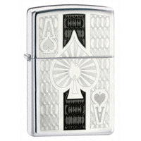 Zippo 24196 Classic High Polish Chrome Ace Windproof Pocket Lighter ,