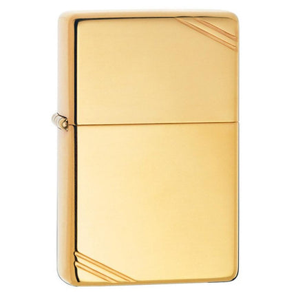 Zippo 270 Vintage High Polish Brass Slashes Windproof Lighter ,