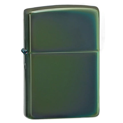 Zippo 28129 Classic Chameleon Green Plain Windproof Pocket Lighter ,