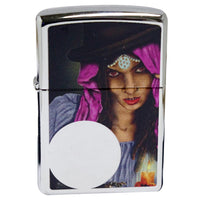 Zippo 28656 High Polish Chrome Furtune Teller Classic Windproof Pocket Lighter ,