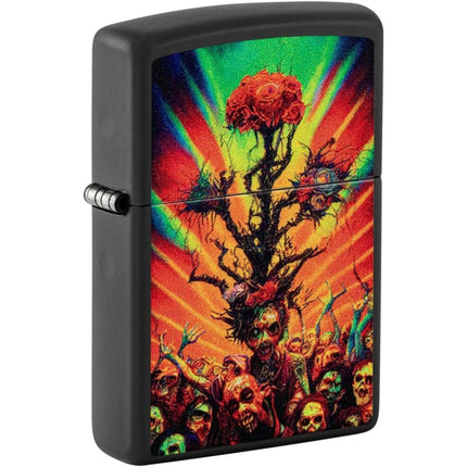 Zippo Lighter - Abstract Zombie Metal Construction Refillable and Windproof | 48929 ,