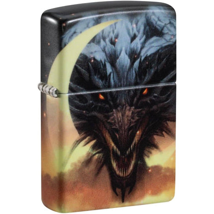 Zippo Lighter - Dragon Design Metal Construction Refillable and Windproof | 48934 ,