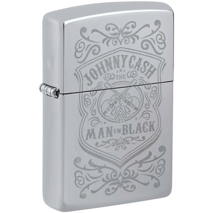 Zippo Lighter - Elegant Lustre Design Chrome Metal Refillable and Windproof | 48991 ,