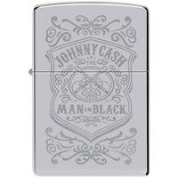 Zippo Lighter - Elegant Lustre Design Chrome Metal Refillable and Windproof | 48991 ,
