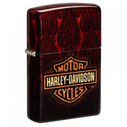 Zippo Lighter - Harley Davidson Flames Design Metal Refillable and Windproof | 48994 ,