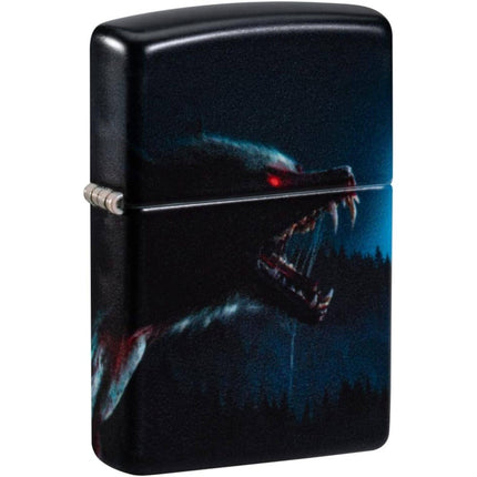 Zippo Lighter - Horror Wolf Design Metal Construction Refillable Windproof | 48923 ,