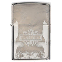 Zippo Lighter - Howling Wolves Metal Construction Refillable and Windproof | 48799 ,