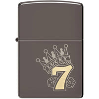 Zippo Lighter - Lucky 7 Design Metal Construction Refillable and Windproof | 48913 ,