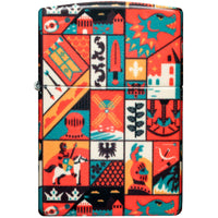 Zippo Lighter - Old Ages Design Metal Construction Refillable and Windproof | 48786 ,