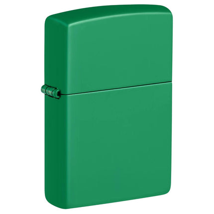 Zippo Pocket Lighter - Classic Grass Green Matte Metal Windproof | 48629 ,