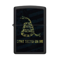 Zippo Pocket Lighter - Don't Tread On Me Snake Flag Genuine Windproof Metal | 48553 ,