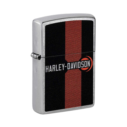 Zippo Pocket Lighter - Harley Davidson Logo Design Brass Material Windproof | 48604 ,