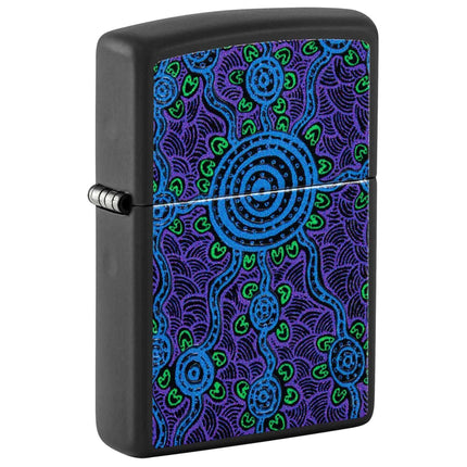 Zippo Pocket Lighter - John Smith Gumbula Black Matte Metal Windproof | 48625 ,