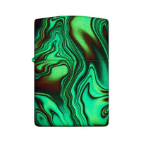 Zippo Pocket Lighter - Multicolor Swirl Design Brass Windproof Refillable | 48612 ,