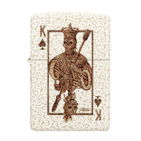 Zippo Pocket Lighter - Rick Rietveld Ace Skull Windproof Metal Construction | 48552 ,