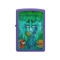 Zippo Pocket Lighter - Sean Dietrich Brackish Design Purple Metal Windproof | 48630 ,