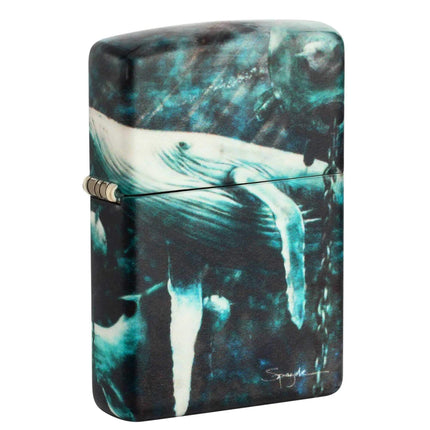 Zippo Pocket Lighter - Spazuk Whales With Underwater Mines Design Windproof | 48627 ,