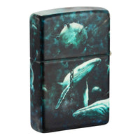 Zippo Pocket Lighter - Spazuk Whales With Underwater Mines Design Windproof | 48627 ,