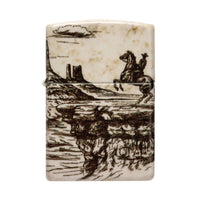 Zippo Pocket Lighter - Wild West Design Refillable Genuine Windproof Metal | 48518 ,