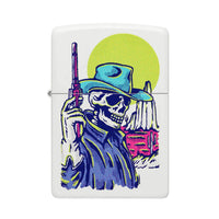 Zippo Pocket Lighter - Wild West Skeleton Design Windproof Metal Construction | 48502 ,