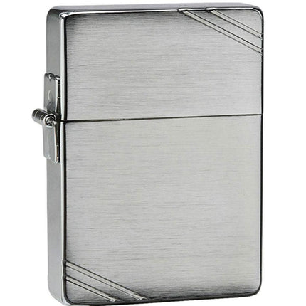 Zippo Windproof Lighter - 1935 Replica with Slashes Brushed Chrome Refillable | 1935 ,
