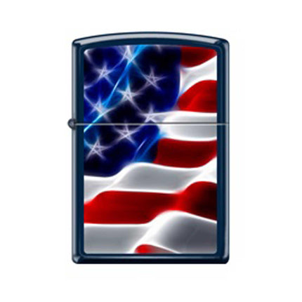 Zippo Windproof Lighter - Abstract Flag Design Metal Finish Genuine | 239-079892 ,