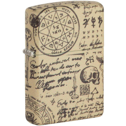 Zippo Windproof Lighter - Alchemy Design Matte Beige Metal | 49803 ,