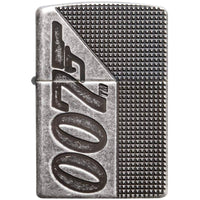 Zippo Windproof Lighter - Armor Antique Silver Plate James Bond 007 Design | 49033 ,