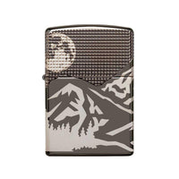 Zippo Windproof Lighter - Armor Mountain Design Black Ice Finish Pocket | 49299 ,