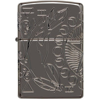 Zippo Windproof Lighter - Armor Wiccan Inspired Elements Black Ice Metal | 49689 ,