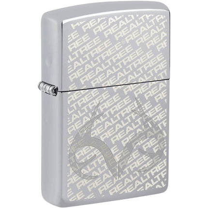 Zippo Windproof Lighter - Auto Engrave Realtree Design High Polish Chrome | 48751 ,