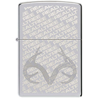 Zippo Windproof Lighter - Auto Engrave Realtree Design High Polish Chrome | 48751 ,