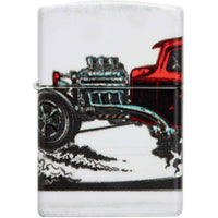 Zippo Windproof Lighter - Cherry-Red Hot Rod with 540 Color Design All-Metal | 48660 ,