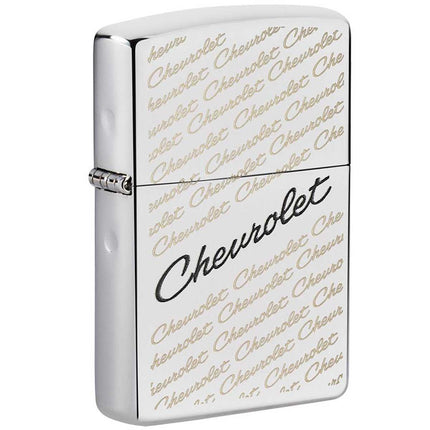 Zippo Windproof Lighter - Chevrolet Script Logo High Polish Chrome Finish | 49305 ,
