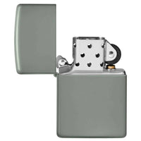 Zippo Windproof Lighter - Classic Smooth Sage Silver Finish Refillable | 49843 ,